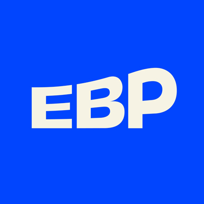 Logo du logiciel EBP en accès gratuit avec la plateforme de comptabilité en ligne de l'ENCG
